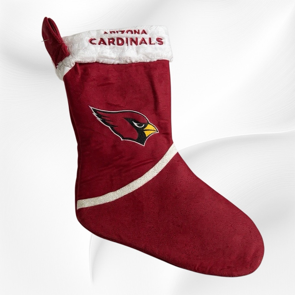 NFL Arizona Cardinals Logo Embroidered 18" Red Christmas Stocking holiday